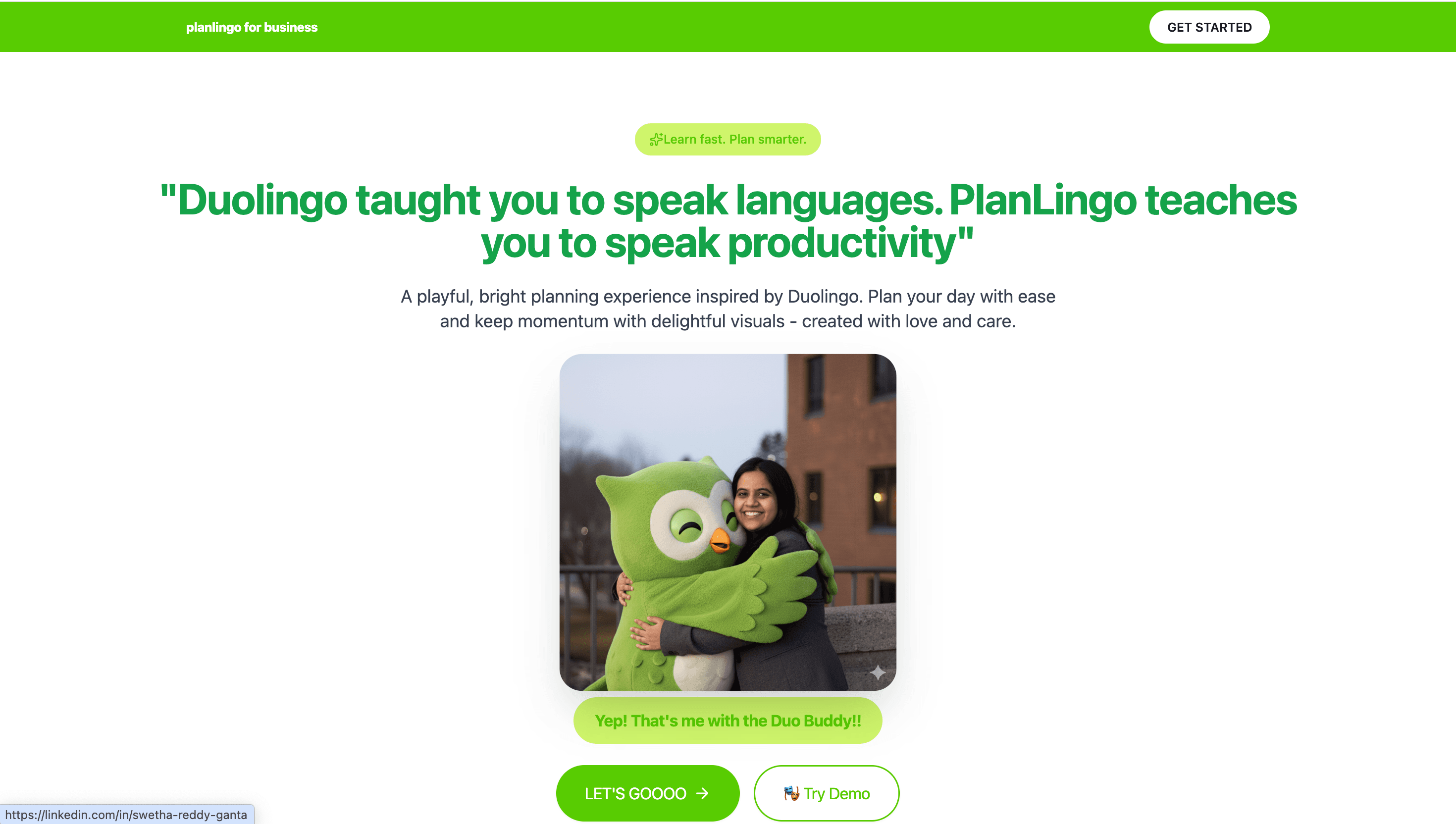 PlanLingo : AI-powered productivity platform